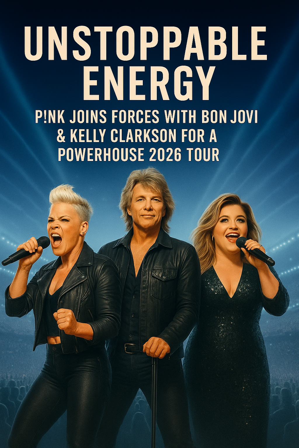 Unstoppable Energy: P!nk Joins Forces with Bon Jovi & Kelly Clarkson for a Powerhouse 2026 Tour — Dates & Cities Revealed
