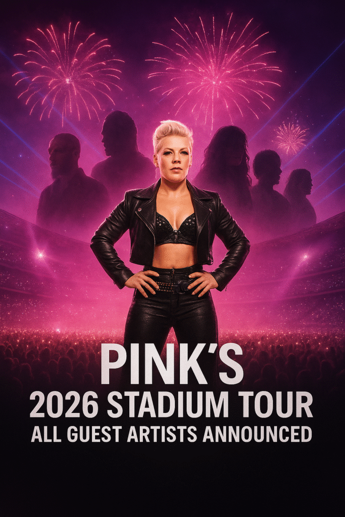 Pink has officially revealed the full lineup of guest artists who will ...