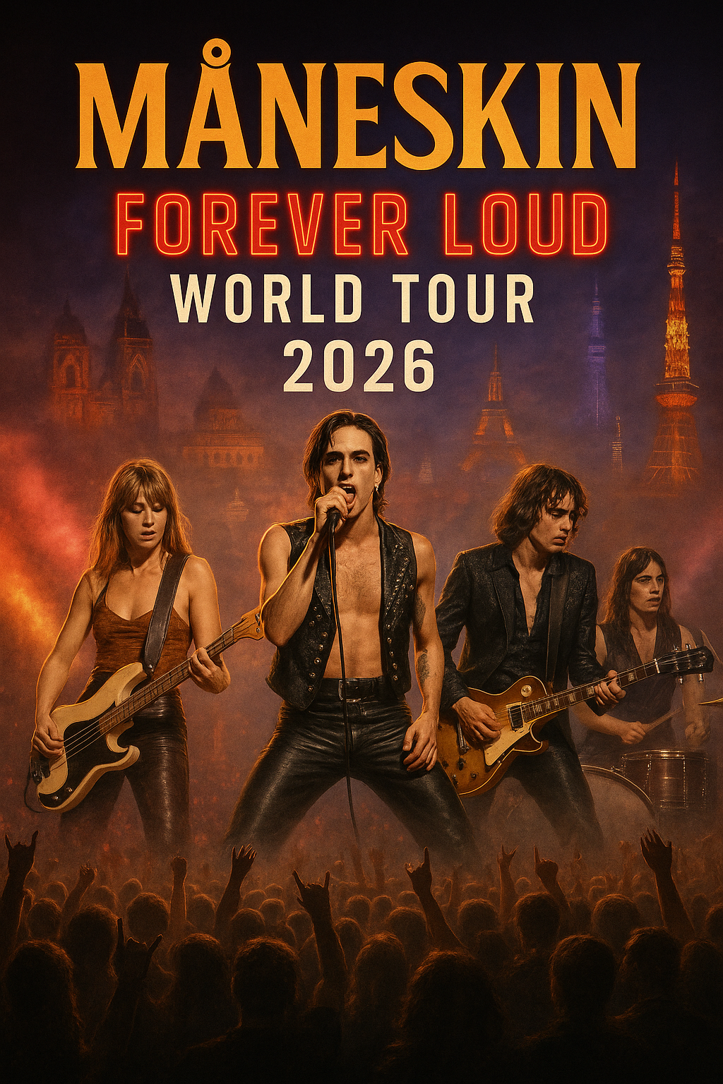 Måneskin Announce Explosive 2026 Forever Loud World Tour — From Rome to the Globe — Dates and Cities Revealed… — Watch Here ⬇️⬇️