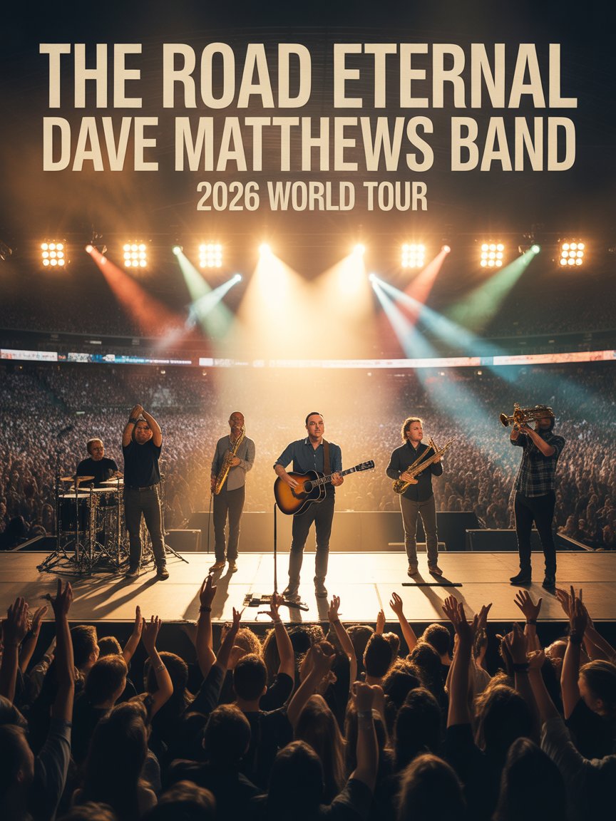 The Road Eternal: Dave Matthews Band Announce 2026 World Tour — Dates and Cities Revealed…⬇️⬇️