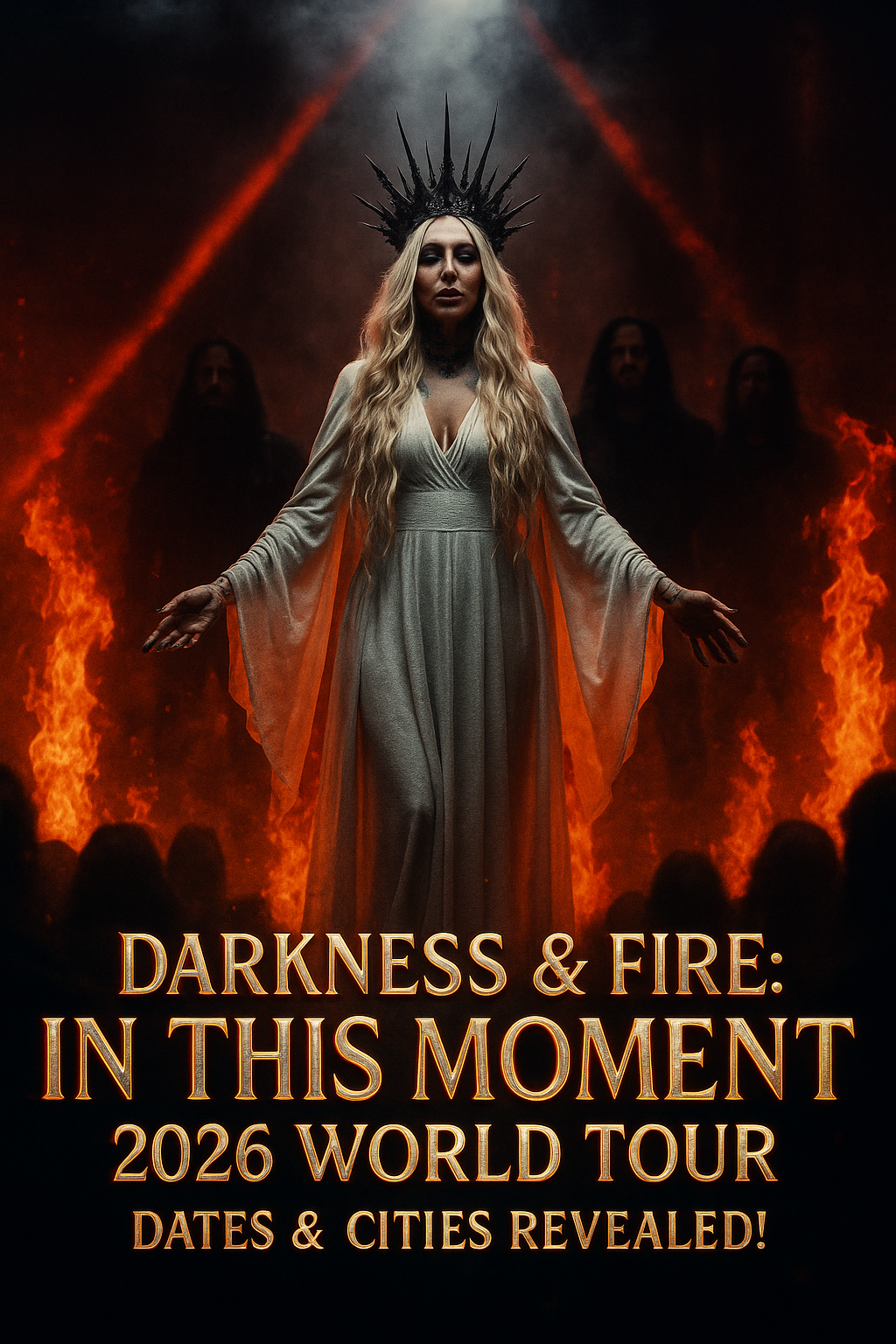 Darkness & Fire: In This Moment Announce 2026 World Tour – Dates & Cities Revealed!⬇️