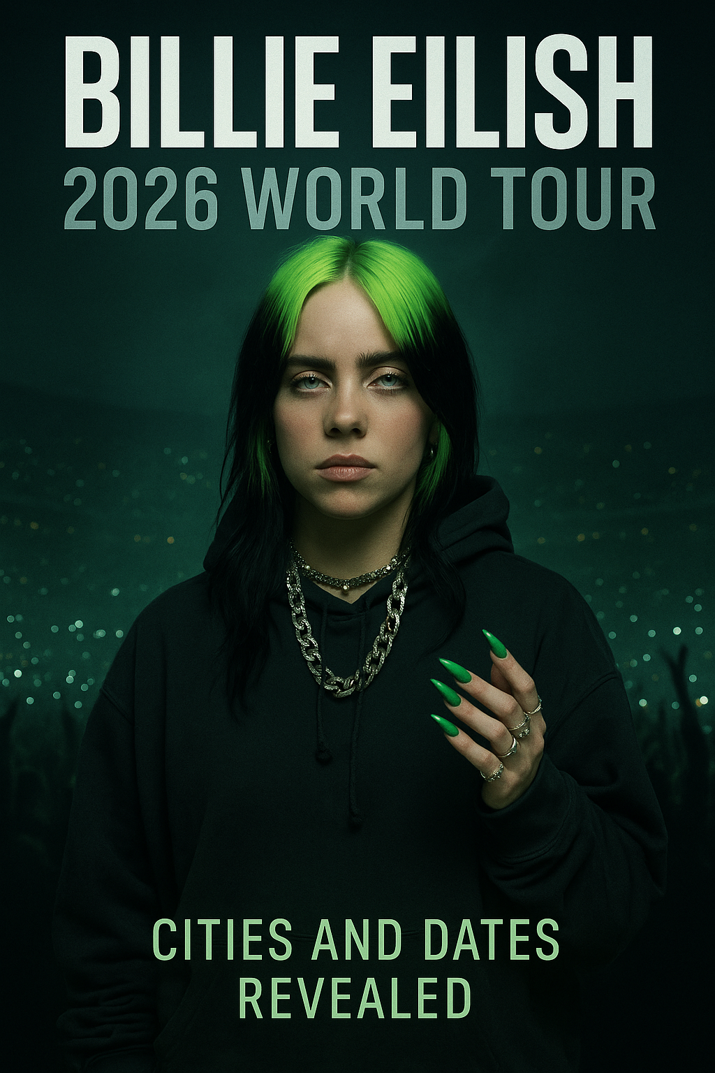 Billie Eilish Announces 2026 World Tour – Cities and Dates Revealed…⬇️