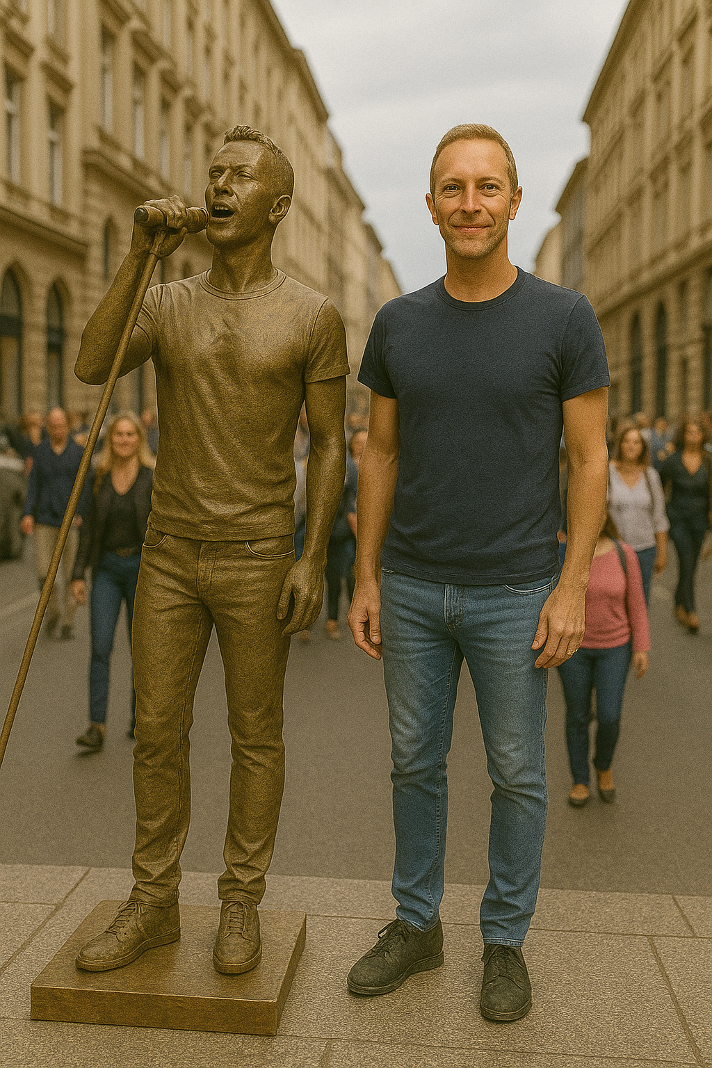 Forever in Stone: Chris Martin Honored With Iconic Statue Reveal…