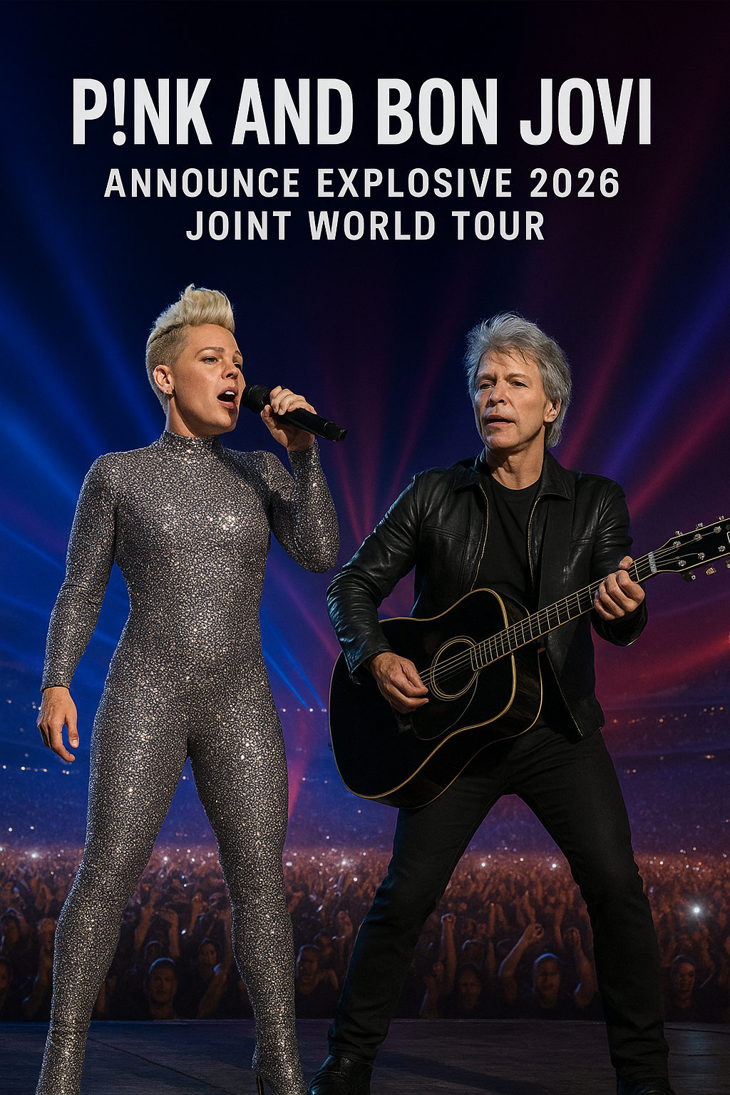 P!nk and Bon Jovi Announce Explosive 2026 Joint World Tour — A Fusion of Rock Power and Pop Energy, One Last Ride Honoring Bon Jovi’s Legendary Era — Dates and Cities Revealed…— Watch Here ⬇️⬇️