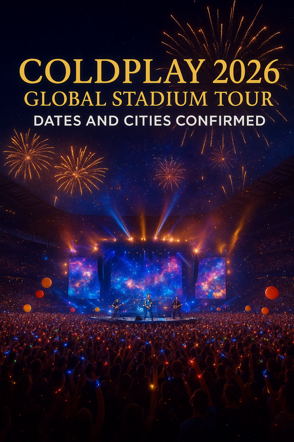 Coldplay 2026 Global Stadium Tour: Dates and Cities Confirmed, watch here⬇️⬇️