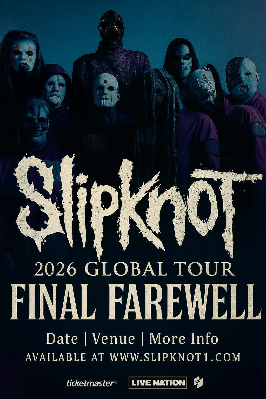 Slipknot Announces 2026 Global Tour: FINAL FAREWELL – The End of an Era, read more⬇️⬇️