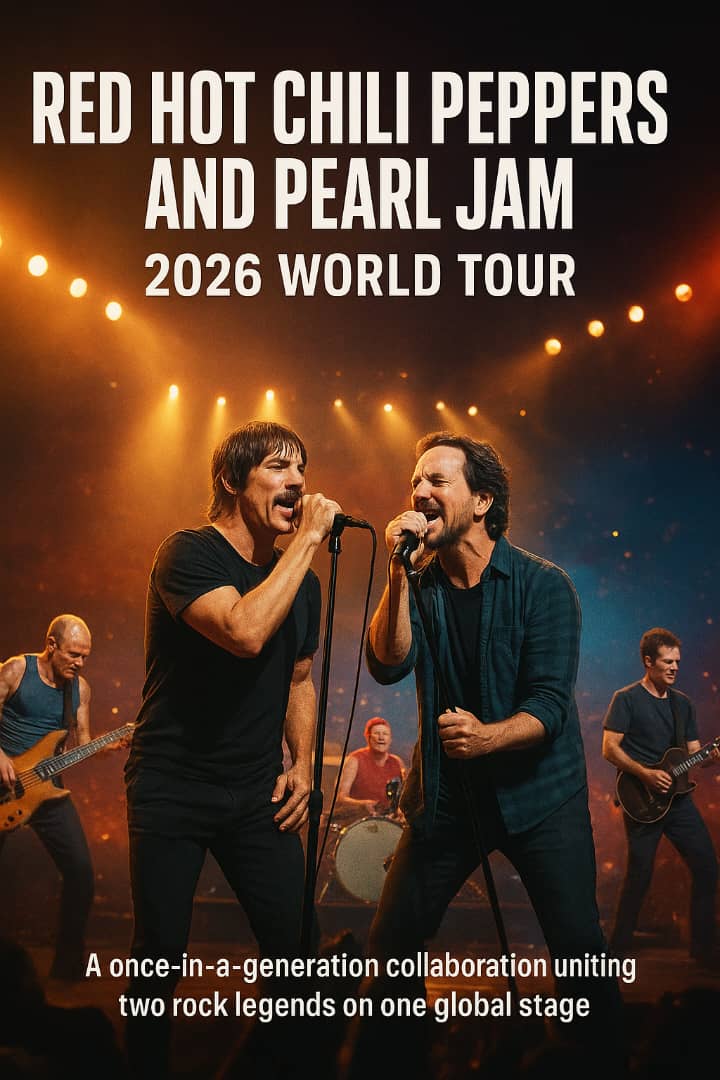 Red Hot Chili Peppers and Pearl Jam Confirm Joint 2026 World Tour Across Five Continents — Dates and Cities Revealed… — Watch Here ⬇️⬇️