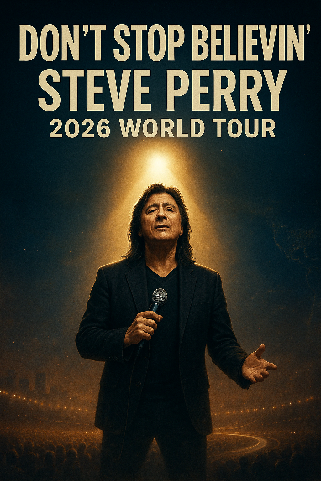 Don’t Stop Believin’ — Steve Perry Announces 2026 World Tour, Fans Rejoice Worldwide, Date and Cities Revealed.