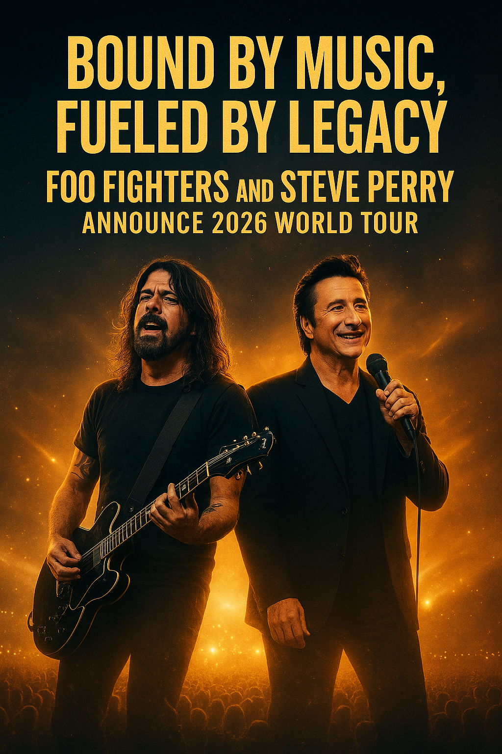 Bound by Music, Fueled by Legacy — Foo Fighters and Steve Perry Announce 2026 World Tour, Date and Cities Revealed.