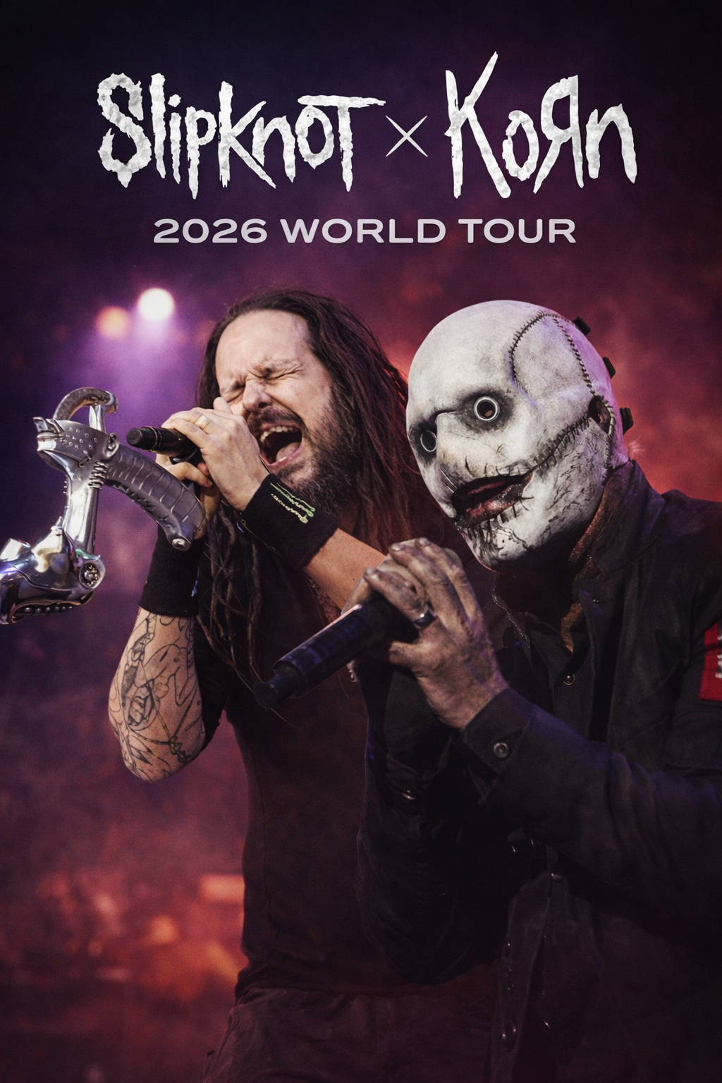Slipknot and Korn Unite for Explosive 2026 World Tour — Dates and Cities Revealed — Watch Here ⬇️⬇️