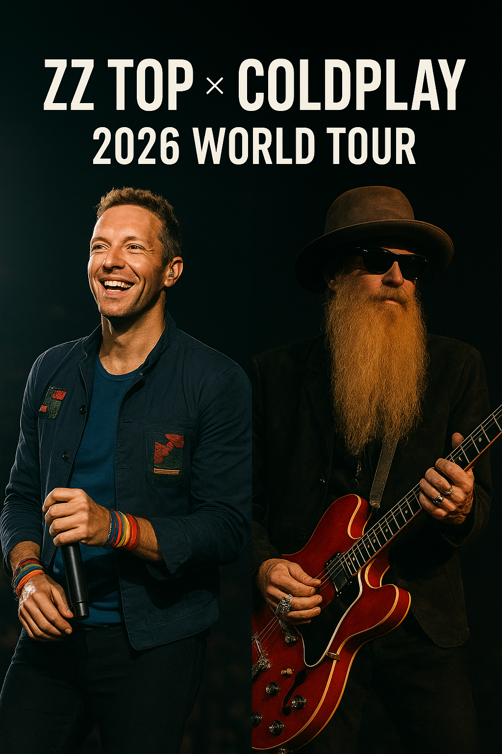 ZZ Top × Coldplay Unite for an Explosive 2026 World Tour — Dates and Cities Revealed… — Watch Here ⬇️⬇️