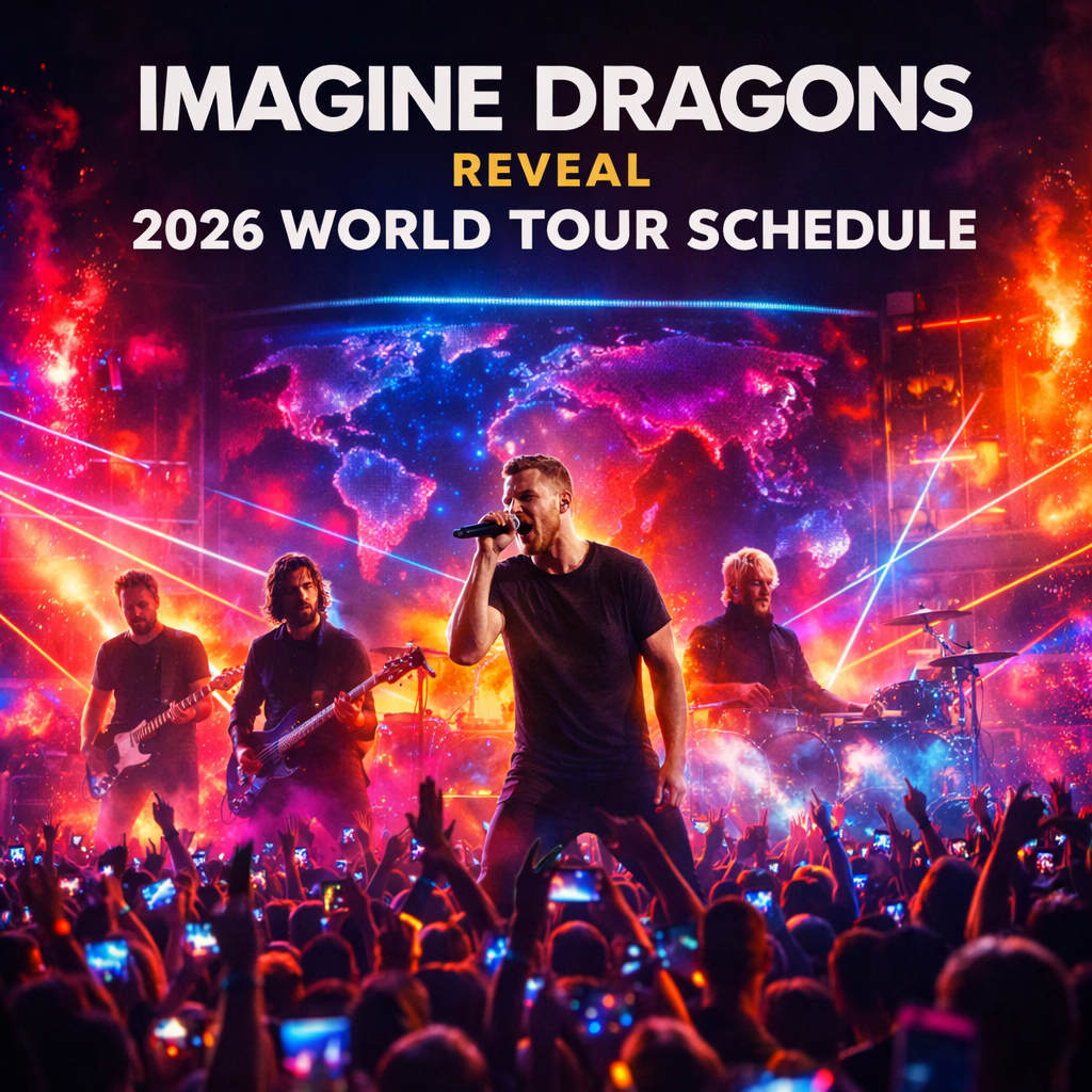 Imagine Dragons Reveal 2026 World Tour Schedule, Dates and Cities Confirmed.