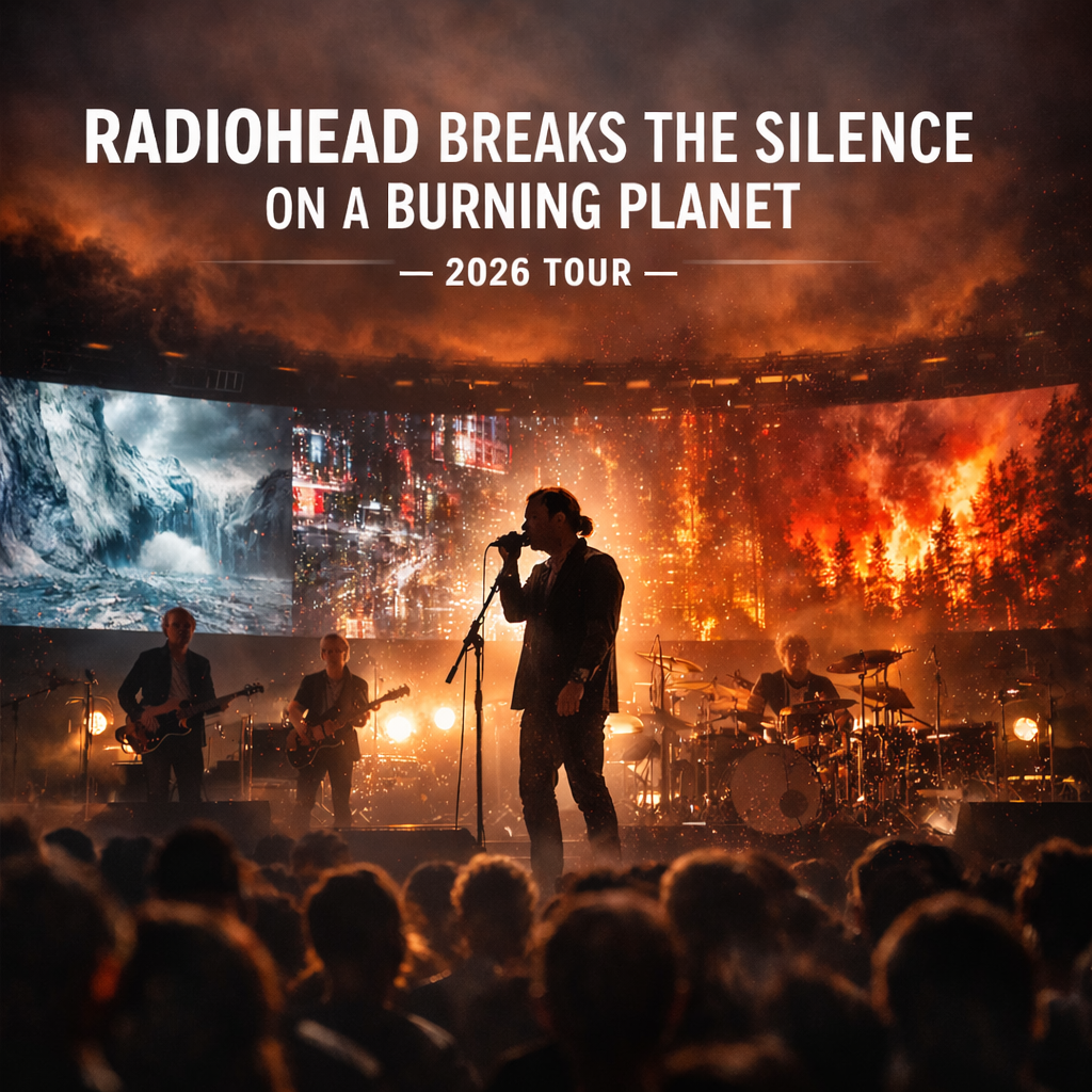 Radiohead Breaks the Silence on a Burning Planet — 2026 Tour Announced, Date and Cities Revealed.