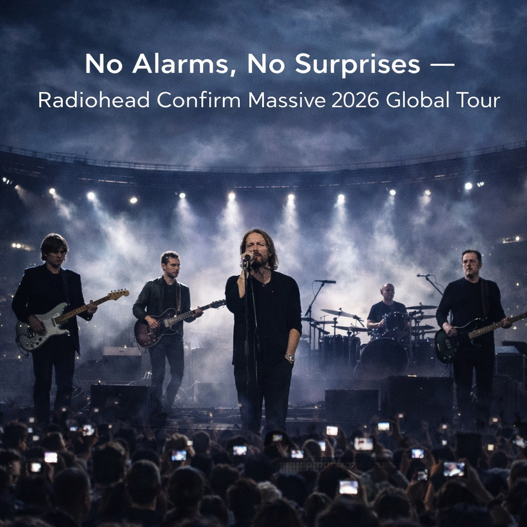 “No Alarms, No Surprises—Radiohead Confirm Massive 2026 Global Tour, Date and cities revealed.