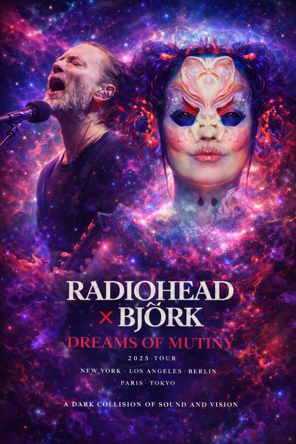Radiohead x Björk: Dreams of Mutiny — A Dark Collision of Sound and Vision