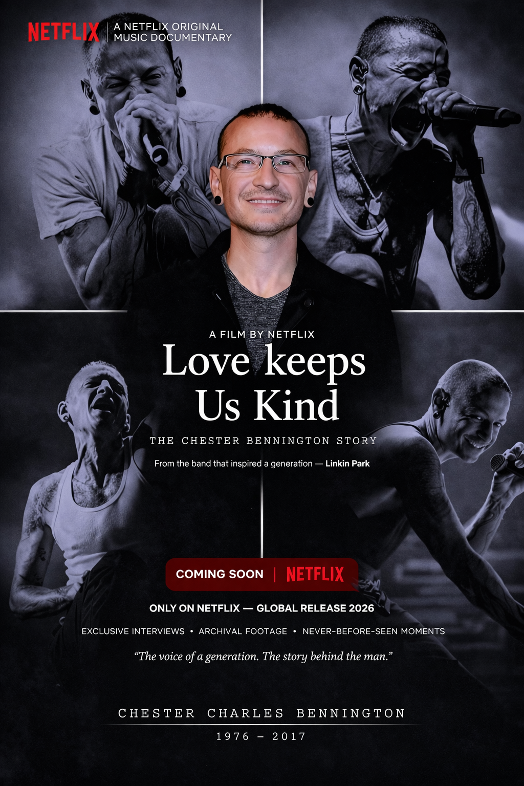 Chester Bennington: “Love Keeps Us Kind” — The Untold Story of the Voice That Defined a Generation 🎬⬇️