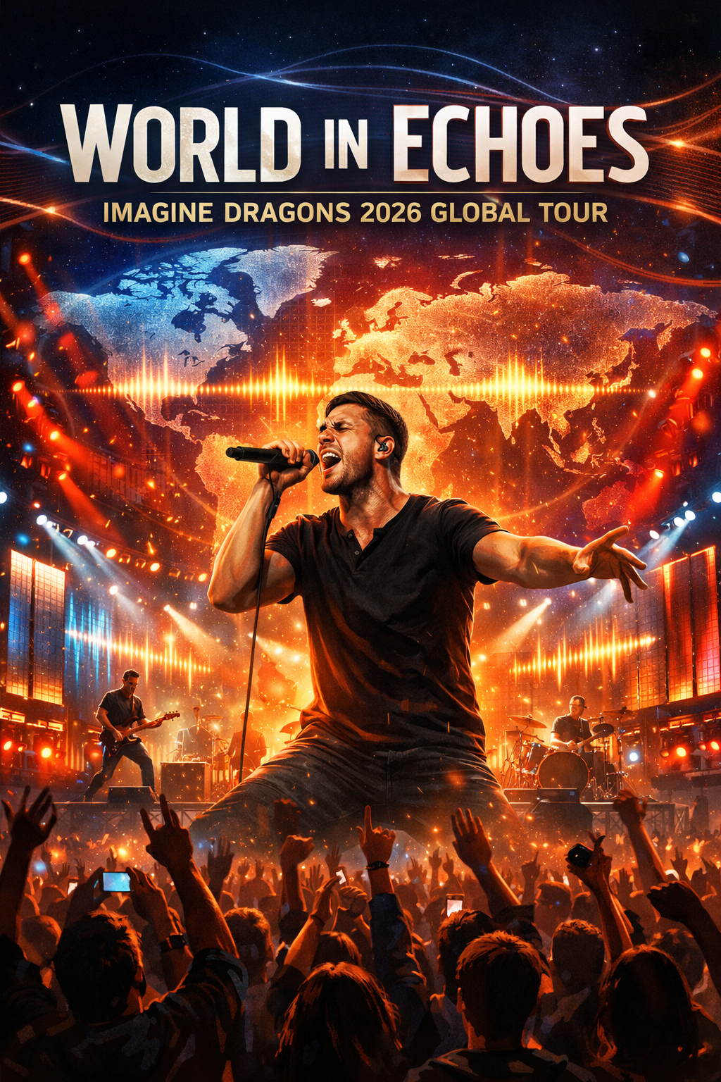 World in Echoes — Imagine Dragons Ignite 2026 Global Tour With Dates and Cities Revealed.