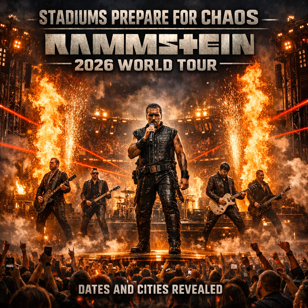 Stadiums Prepare for Chaos — Rammstein Confirm Huge 2026 World Tour, Date and cities revealed.