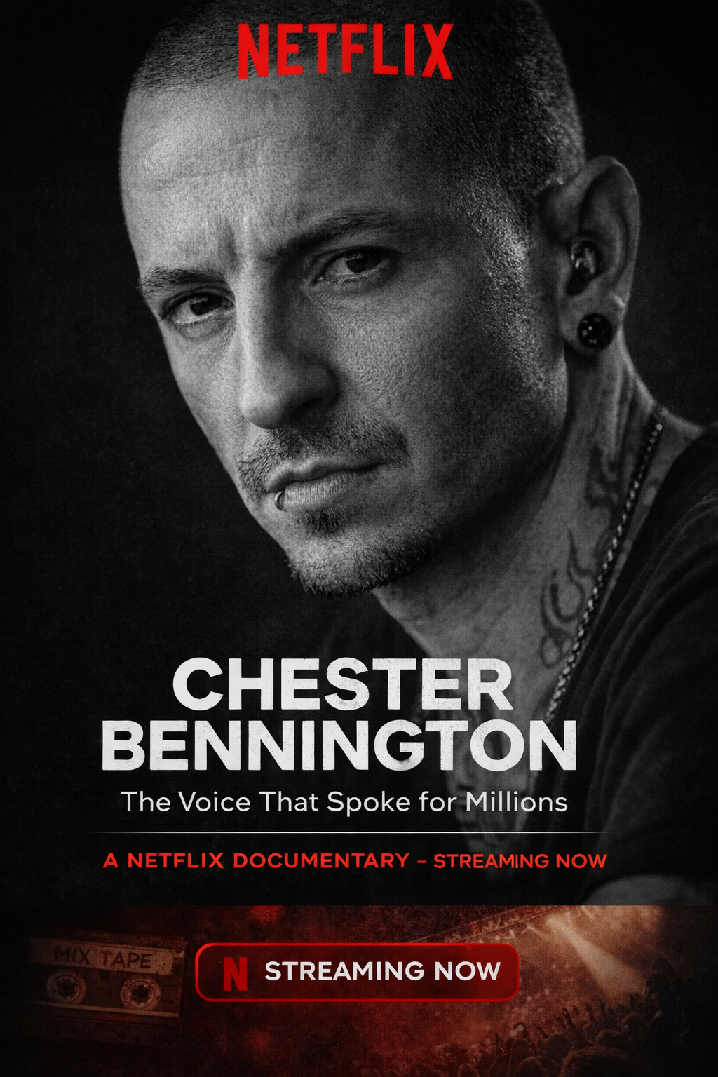 Chester Bennington: The Voice That Spoke for Millions — A Netflix Documentary Streaming Now 🎬⬇️