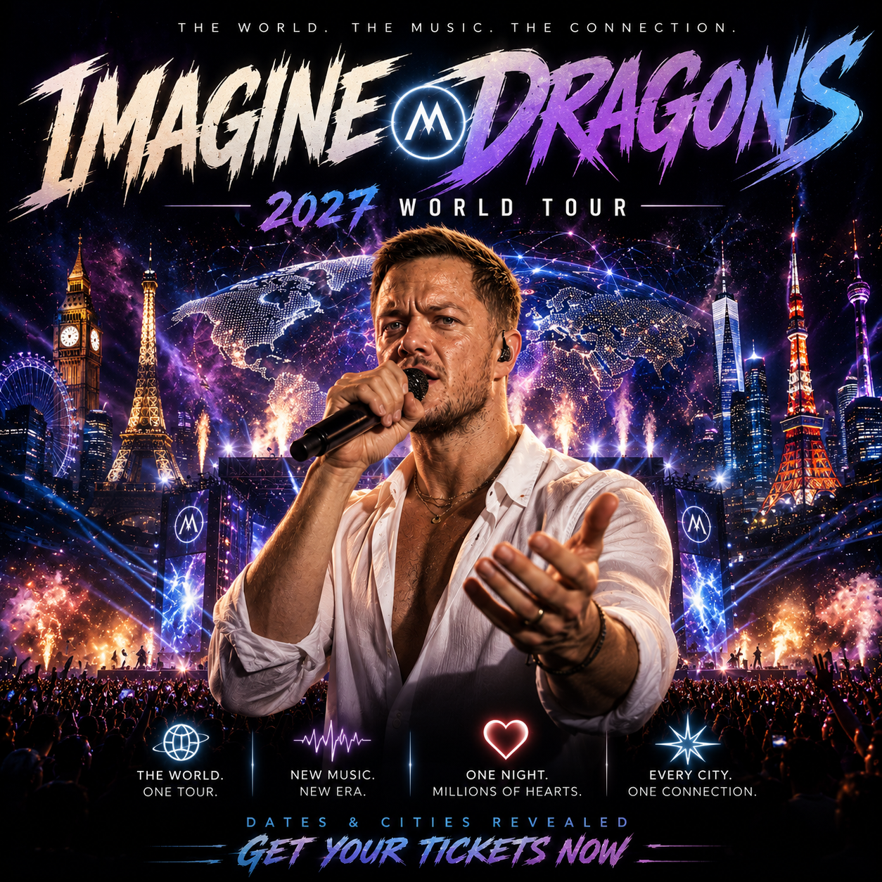 Imagine Dragons Announce Monumental 2027 world tour, Date and cities revealed