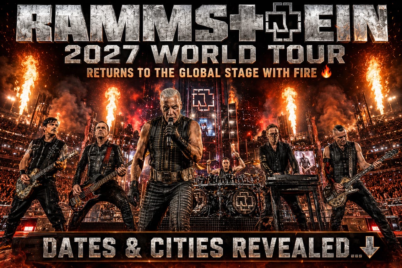Rammstein Returns to the Global Stage with Fire 🔥 — Massive 2027 World Tour Officially Announced: Dates & Cities Revealed…⬇️