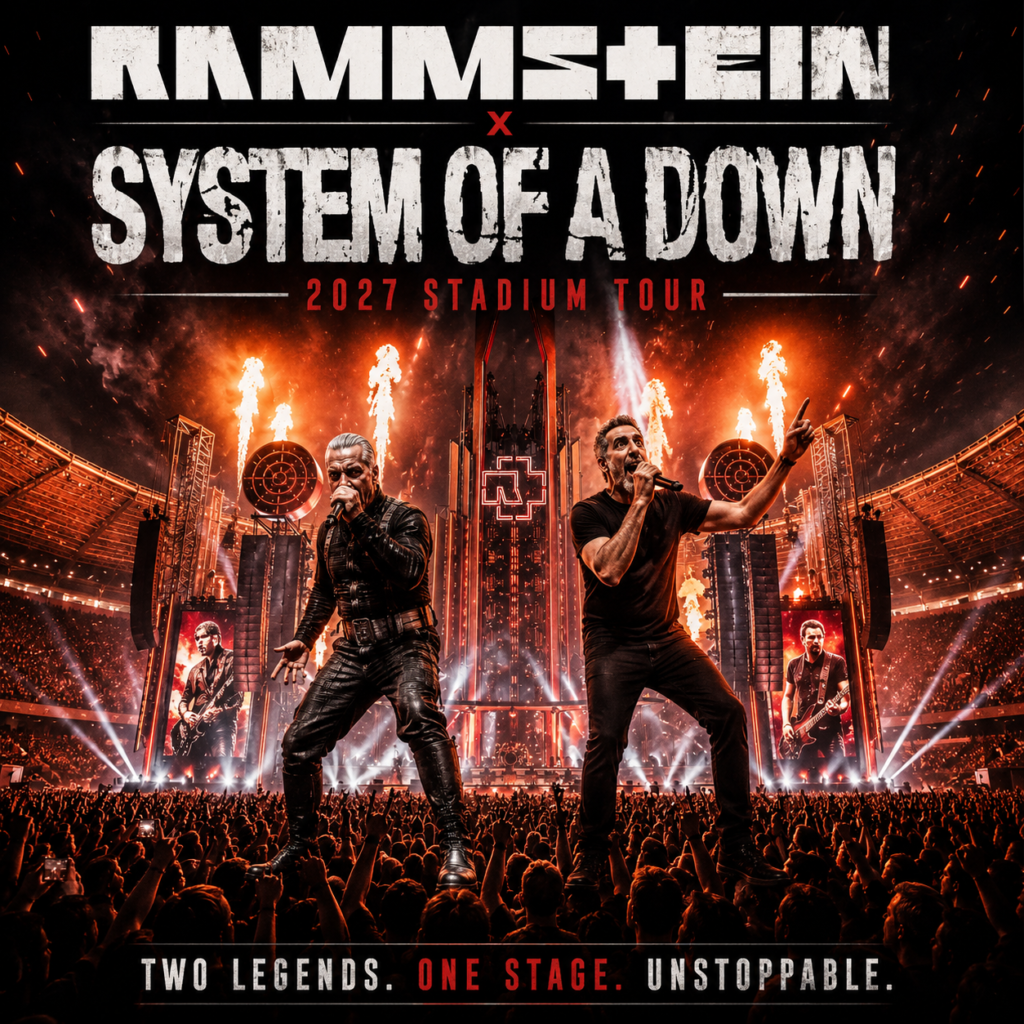New Rammstein Rammstein × System of Down Announce 2027 stadium Tour, Date and cities ...